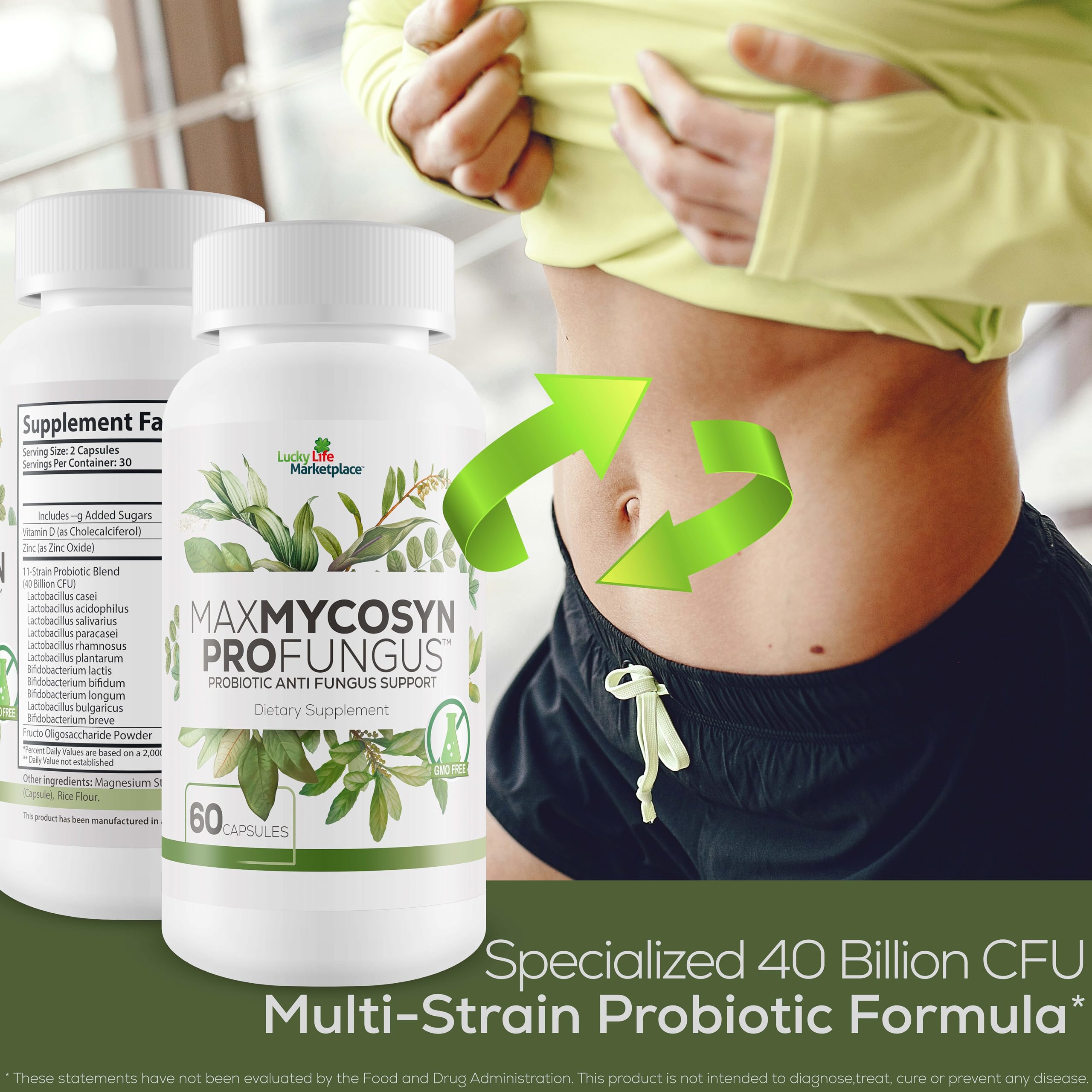 Max Mycosyn Pro - Probiotic Anti-Fungus Support - Targeted Nail & Foot Formula - Support Immune Function to Fight Off Fungus From the Inside Out