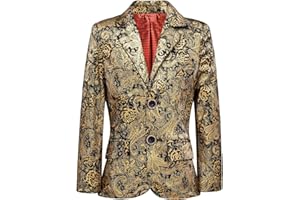 Lycody Boys Velvet Blazer Kid Toddler Tuxedo Suit Jacket