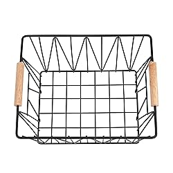 Amazon Basics Rectangular Wire Storage Baskets, Set