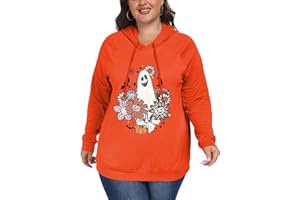 ForHailey Plus Size Hoodies for Women Long Sleeve Pullover Shirts Drawstring Tops XL-5XL
