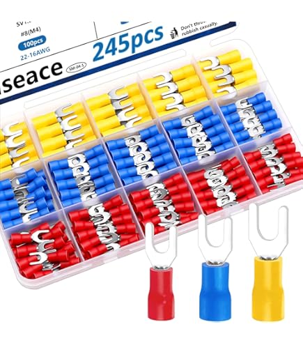 Amazon.com: Stinger SPT8118R Speaker Terminal Fork Spade 8 Gauge