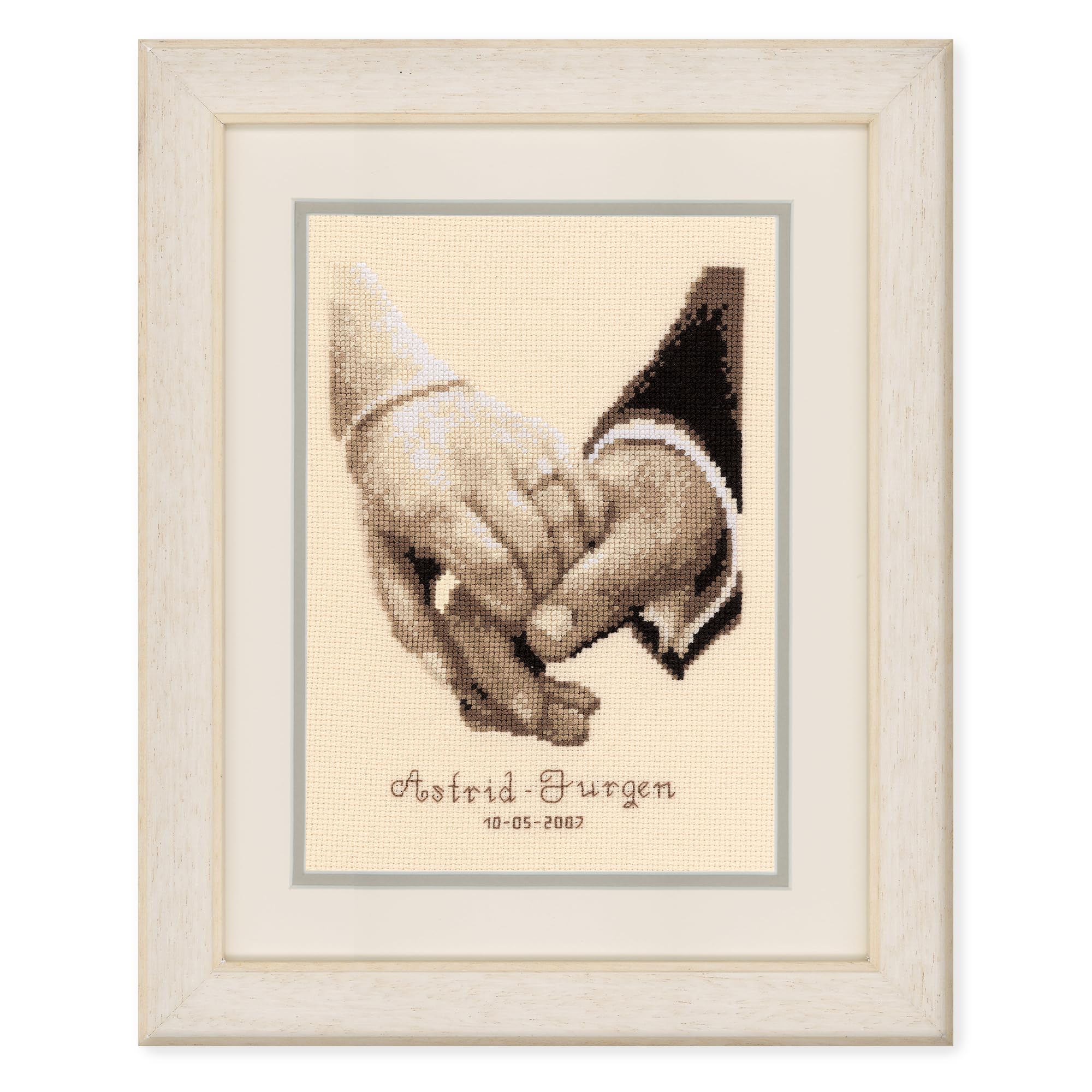 Vervaco Rec Wedding Happiness Counted Cross Stitch Kit, Multi-Colour