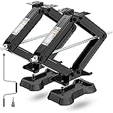 YOMILINK 7500lbs RV Scissor Jacks with Pads, Stabilizer Leveling Heavy Duty Jacks, 24" for Travel Trailer Camper, Set of 2