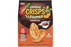 Dare Veggie Crisps Barbecue - Crunchy, Popped Snacks Made with Real Vegetables like Yellow and Green Peas, Tomatoes, and Carr