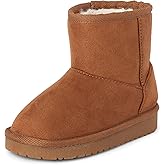 The Children's Place girls Baby Girls and Toddler Classic Ankle Boots, Faux Fur Lined