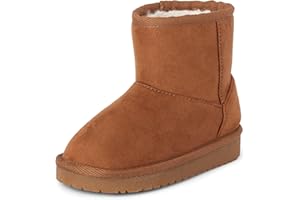 The Children's Place girls Baby Girls and Toddler Classic Ankle Boots, Faux Fur Lined