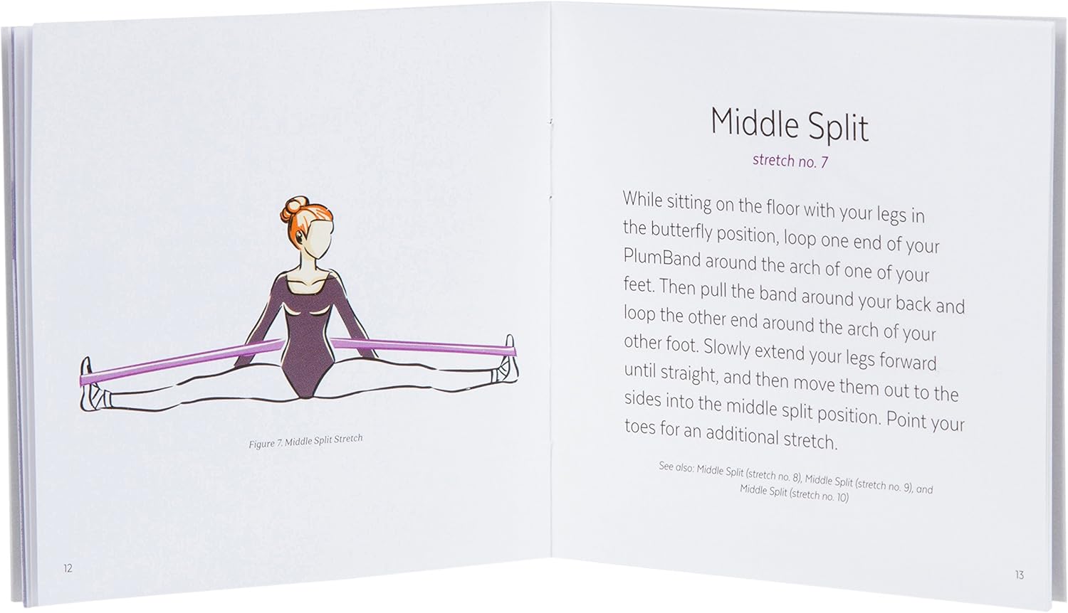 The PlumBand Stretch Band for Dance and Ballet – Colors and Sizes for Kids & Adults – Improve Your Splits, Strength, and Flexibility with Stretching – Printed Instruction Booklet and Travel Bag : Sports & Outdoors