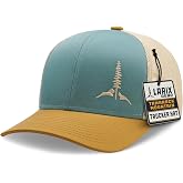 Larix Hats for Men, Trucker Hat Men, Tamarack Mountain, Mesh Snapback | Ideal Gift For Dad, Brother, Husband or Son, Breathable Mesh, Adjustable Snapback, Structured Mid Crown, All Day Comfort