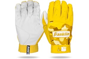 Franklin Sports MLB Batting Gloves - Digitek Camo Baseball + Softball Batting Gloves - Premium Leather Baseball Batting Glove