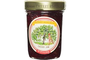 Cherry Republic Cherry Jam - Generous Chunks of Michigan Tart Cherries - 9 oz Jar