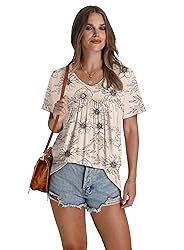 WEESO Womens Summer Tops 2025 Short Sleeve T Shirts