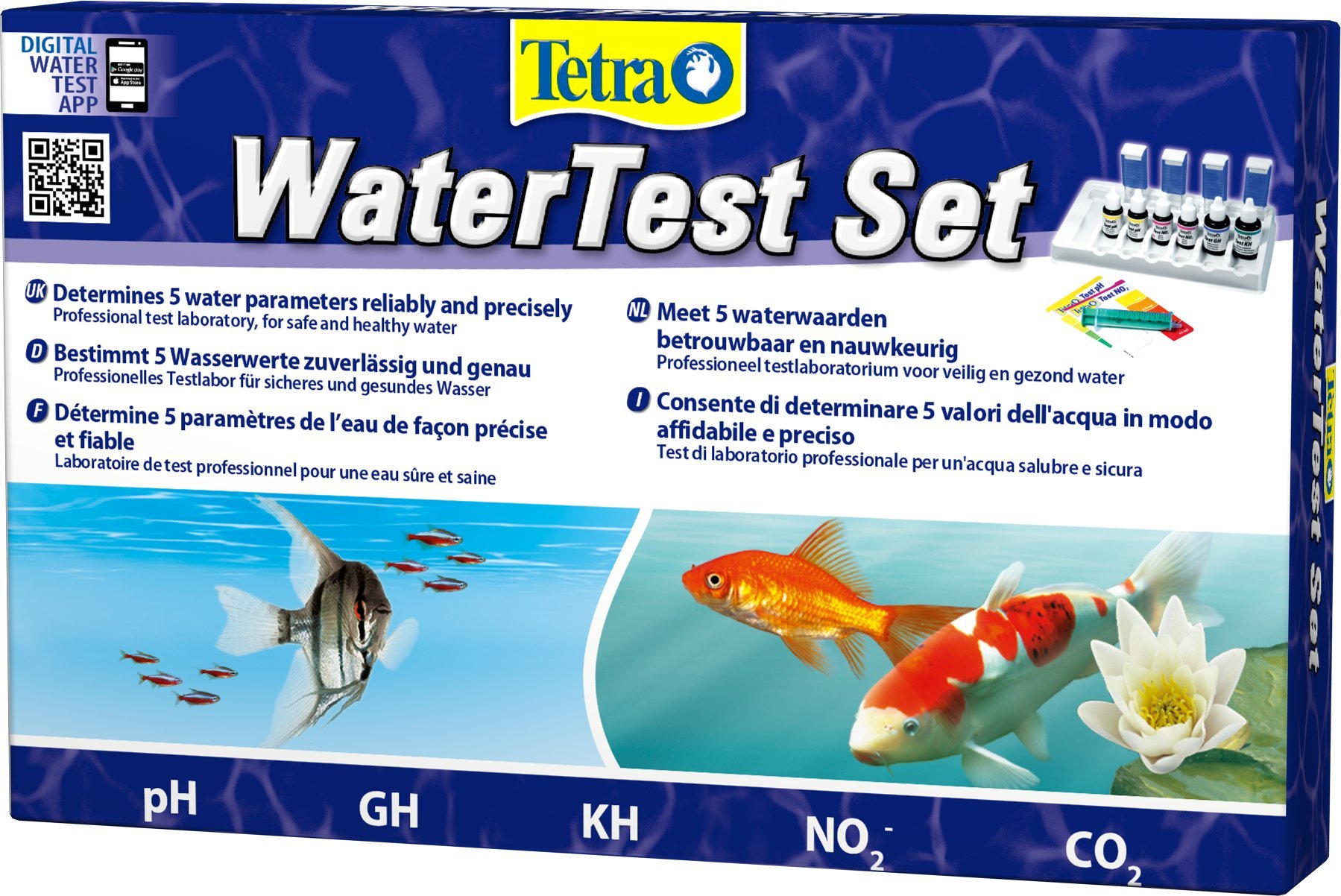 Tetra Water Test Set FreshWater Kit to Measure the Aquarium and Pond Ammonia, Nitrite and Ph Levels