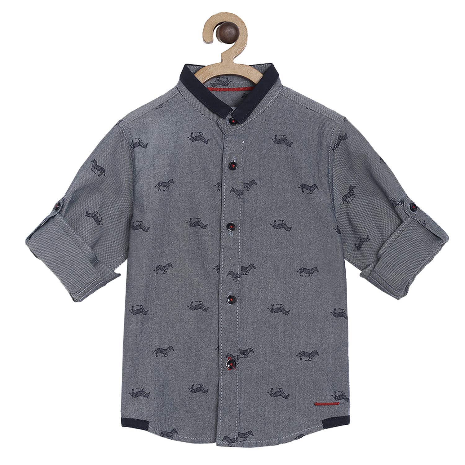baby boy mandarin collar shirt