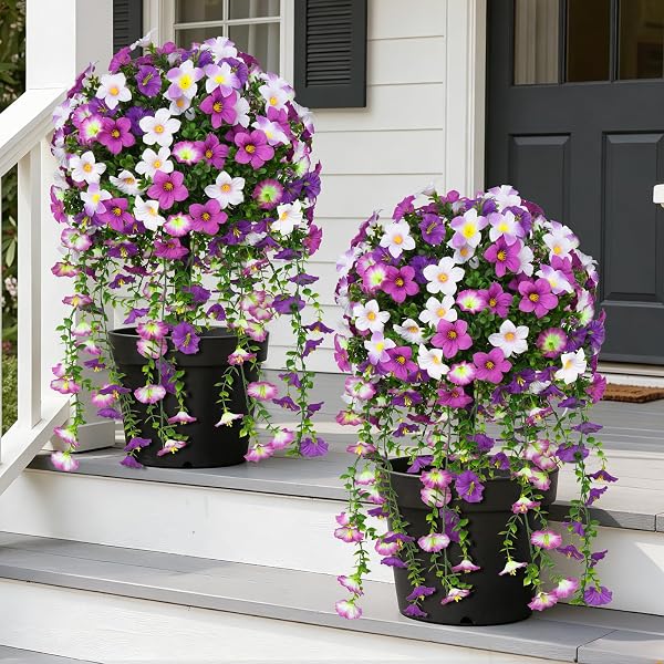 GROOY ARTIFICIAL PLANTS FLOWERS TOPIARY BALL FOR OUTDOOR,...