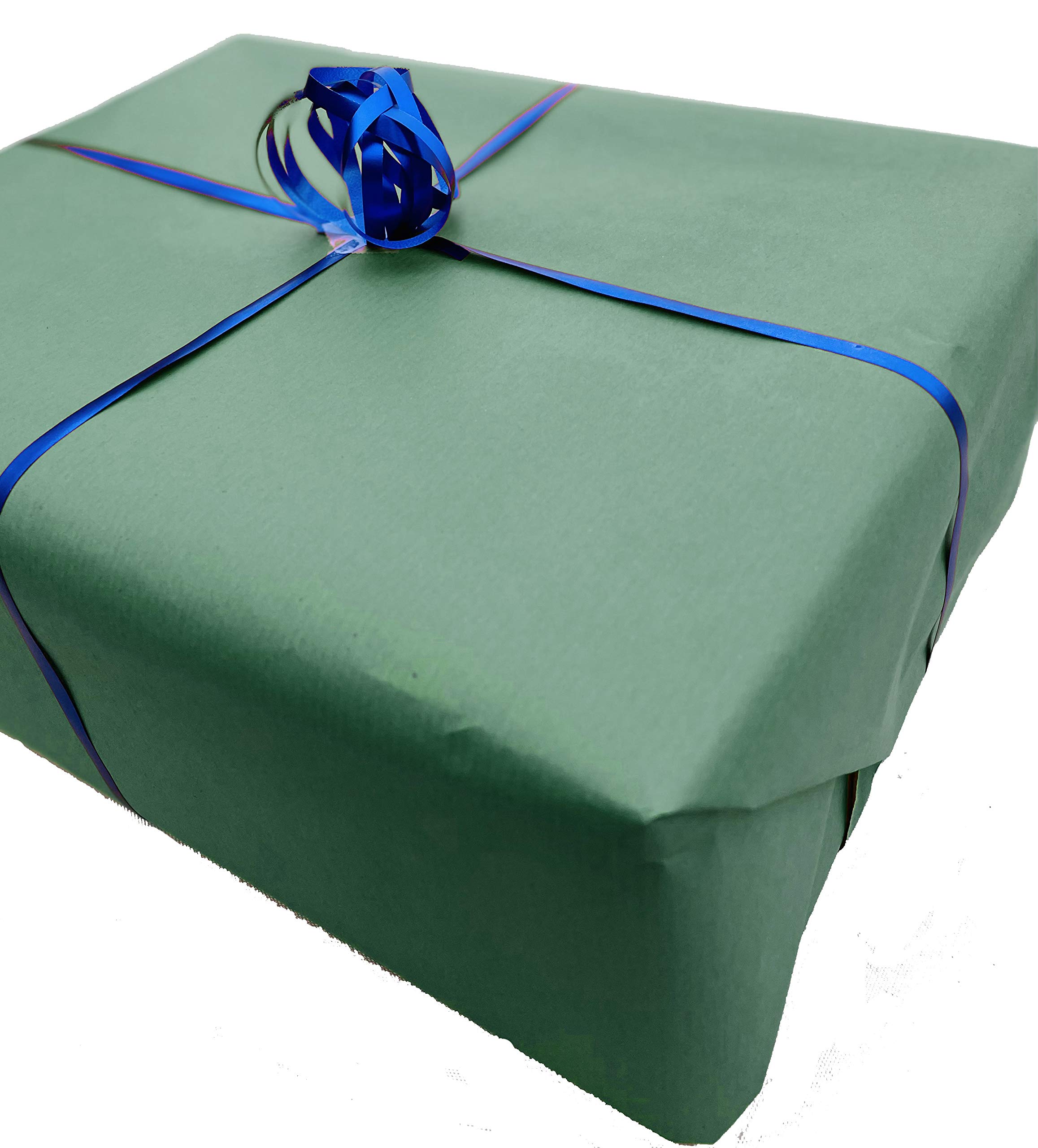 Kraft Wrapping Paper Roll 100% Recycled and Recyclable Gift Wrap (Green 3m)