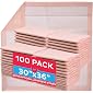 Premium Disposable Underpads 30”x36” (Packed 4x25 Case) Ultra Absorbent Chux Incontinence Bed Pads, Pet Training Pads X…