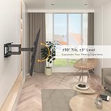 BONTEC TV Wall Bracket 32-85 Inch Full Motion Dual Arm 60kg VESA 600x400 view 4