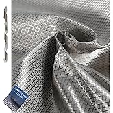 Blocroche Faraday Fabric 1 Yard,Signal &amp; GPS Blocking,Conductive Faraday EMP Proof Cloth,Ideal for Privacy DIY Projects, 44" W x 36" L Fabric Cloth with Faraday Tape