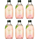 Tomomasu Japanese Peach Cider Soft Drink (6 Pack, Total of 60fl.oz)