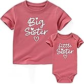AIZFFZY Big Sister Little Sis Matching Outfits Toddler And Baby Clothes Sisters Shirt