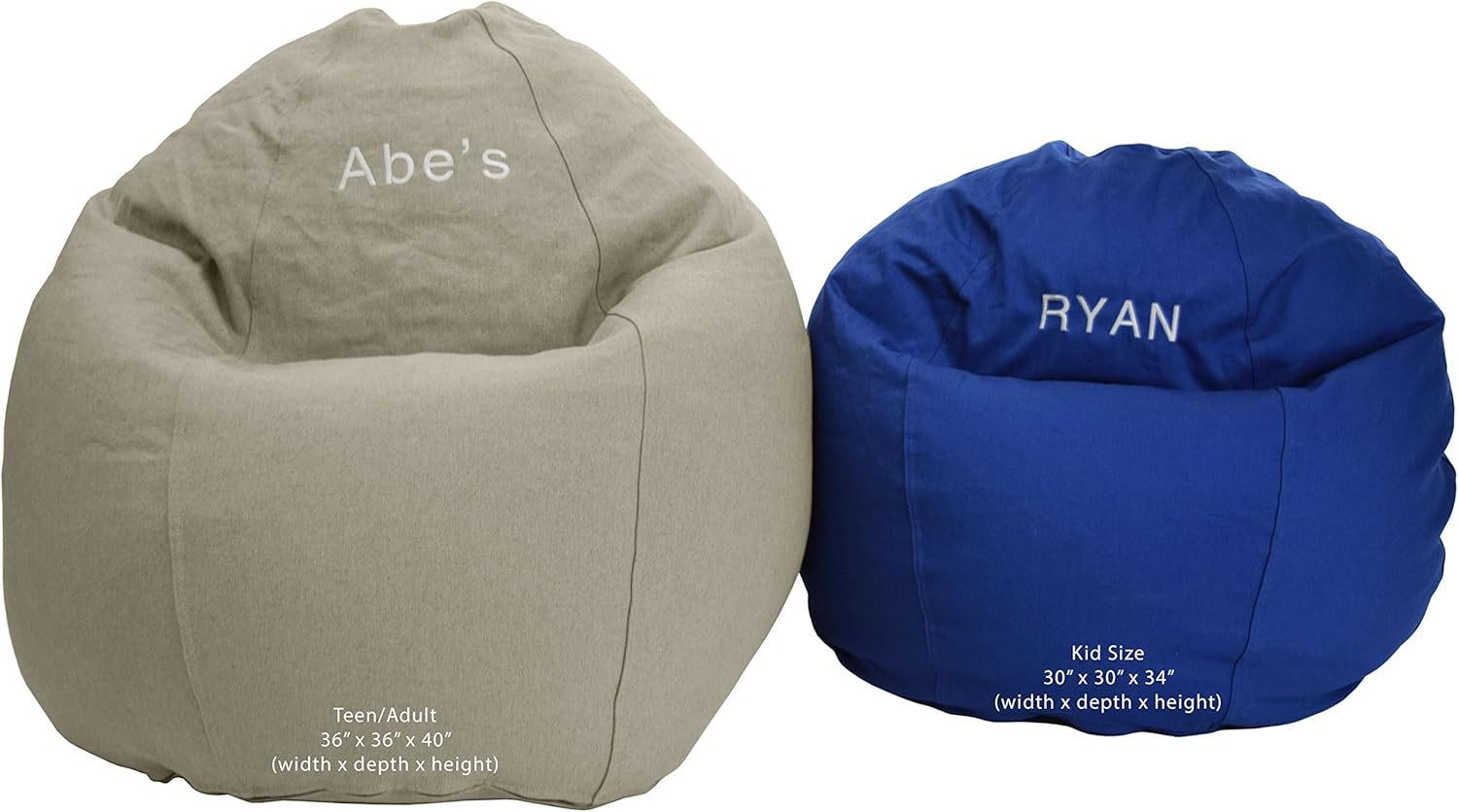 child bean bag chair personalized