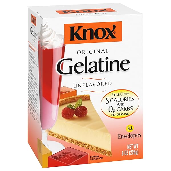 KNOX ORIGINAL UNFLAVORED GELATIN, 32 CT PACKETS