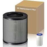 50 Filter Replacement Compatible with Coway Airmega 50 Air Purifier | 3-in-1 True HEPA Deodorization Activated Carbon High-Efficiency Filter for Home Large Room, AP-0425C