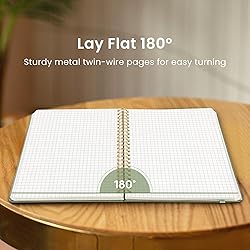 Taja Graph Spiral Journal Notebook for Women
