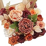 Serwalin 2PC Artificial Flowers Orange Marigold