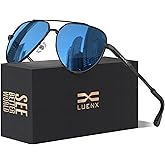 LUENX Aviator Sunglasses for Men Women Polarized Trendy Sun Shades UV 400 Protection