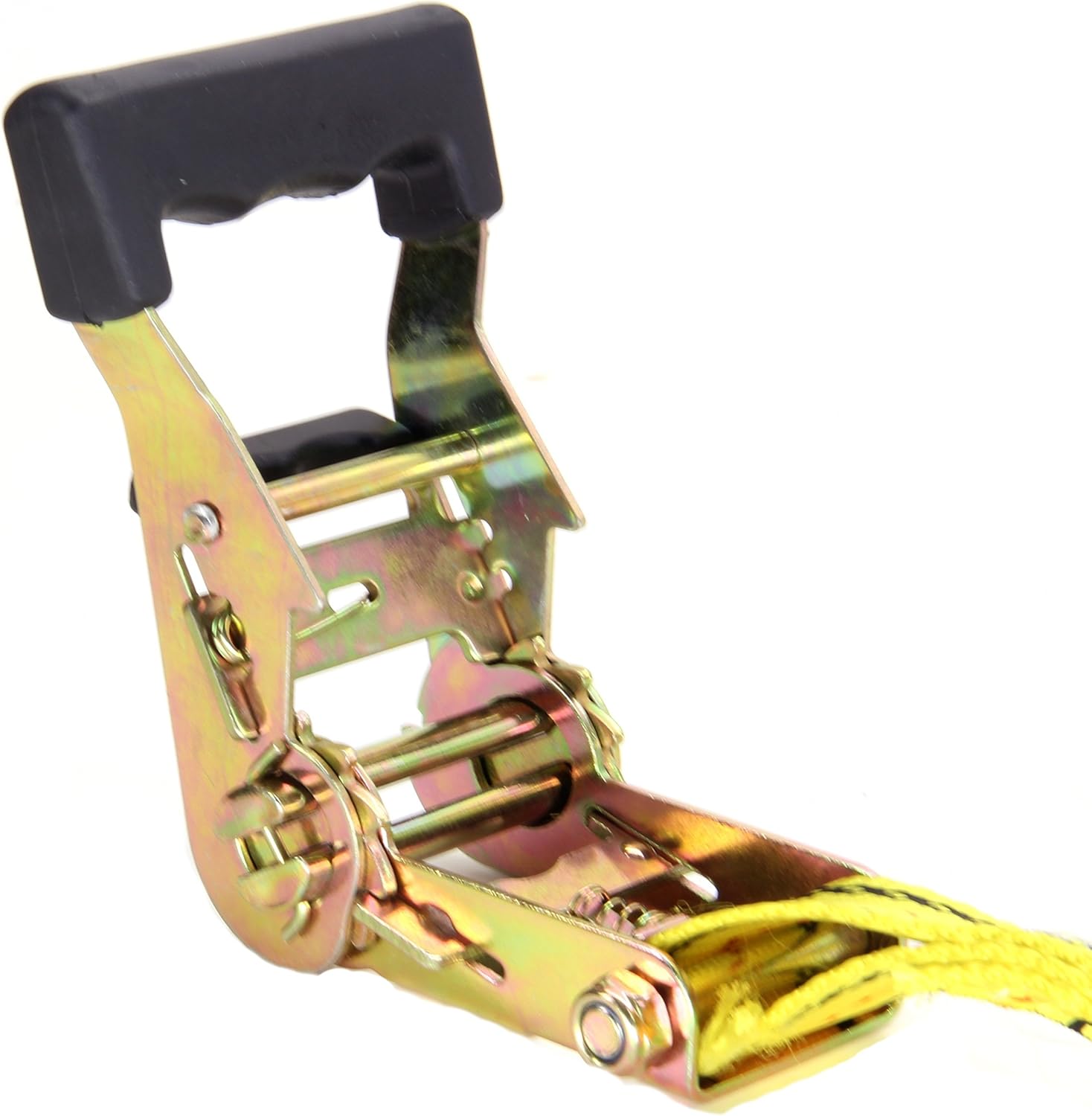 HFS 4pcs 1-1/2 x 15 ft Heavy Duty Ratchet Cargo Tie Down Straps 3000 lbs Dual J-Hooks - - 