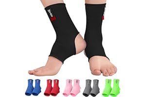 WYOX Ankle Compression Sleeve Support Brace for Men & Women, Running, Gym, Basketball, Cycling, Martial Arts, Kickboxing & Sports Stabilizer Compression Ankle Socks for Training & Recovery