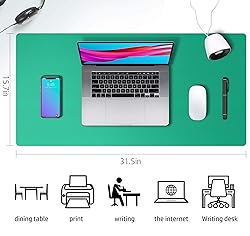 Leather Desk Pad Protector, Mouse Pad, Office Desk