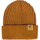 Vgogfly Lined Men Beanie Slouchy Knit Skull Cap Warm Stocking Hats Guys Women Striped Winter Beanie Hat
