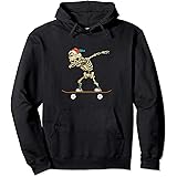 Skater Outfits for skateboard loversDabbing Skeleton Skater Pullover Hoodie