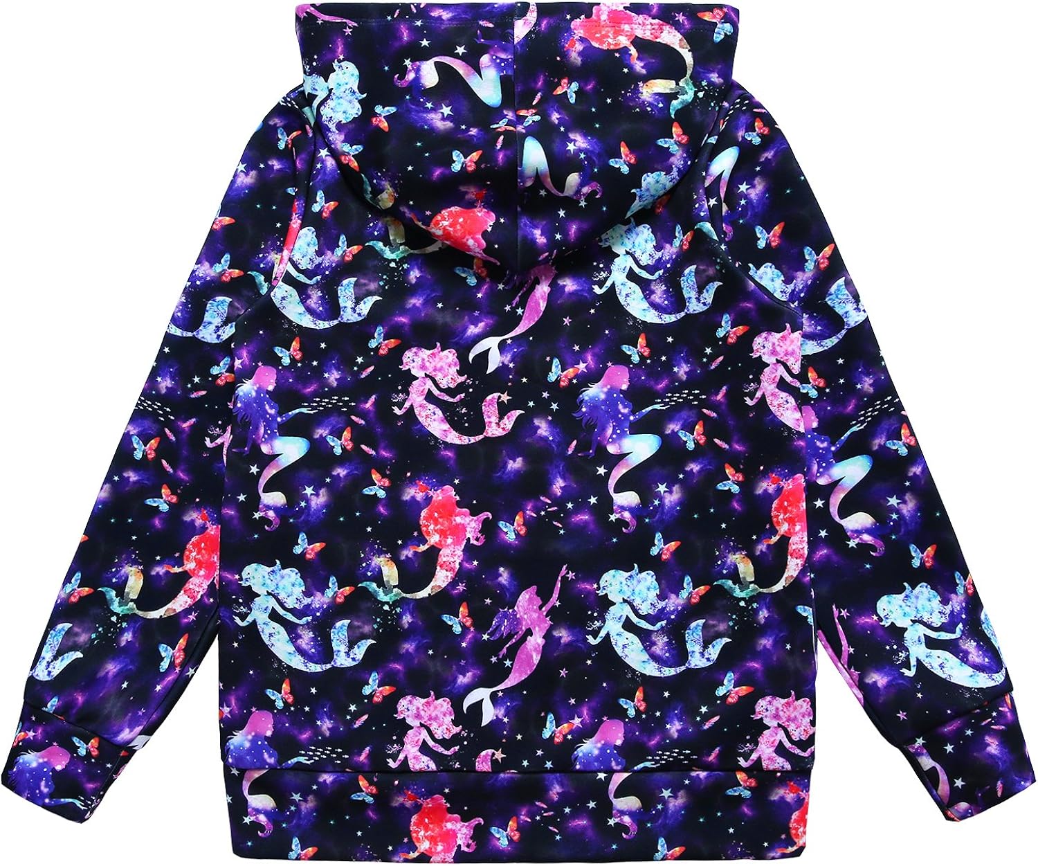 Girls Zip Up Hoodie Jacket Unicorn/Cat Sweatshirt with Pockets: Clothing