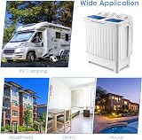 TANGZON Twin Tub Washing Machine 8KG 5KG/3KG 450W/150W Blue view 5