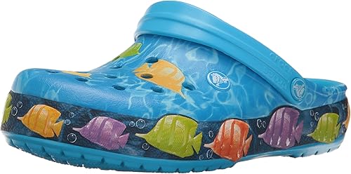 Crocs Unisex Crocband Lights Fish Clog 