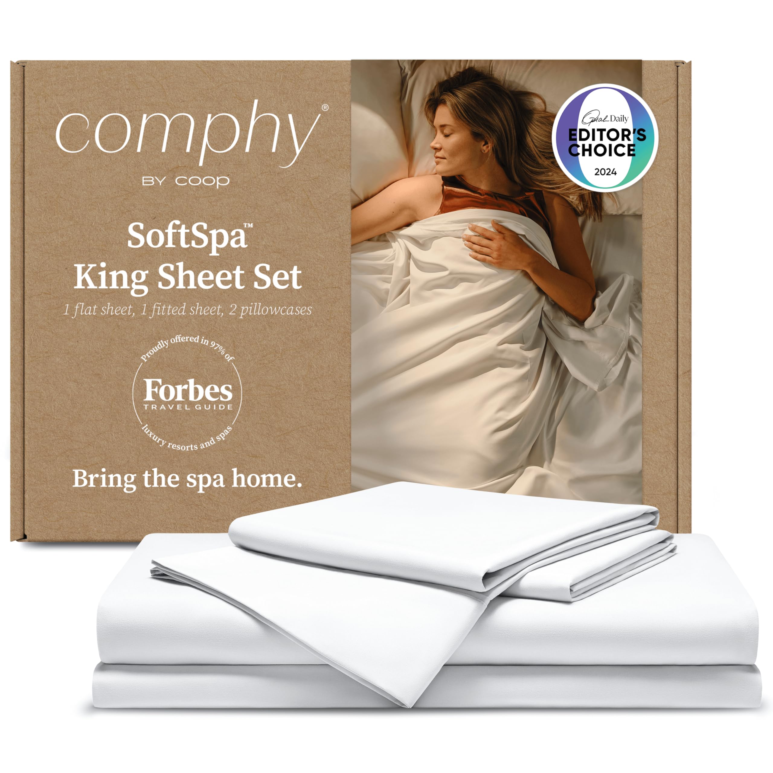 Coop Home Goods Comphy SoftSpa Bed Sheet Set of 4
