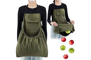 Maiteenly Gardening Apron Harvest Apron with Release Pockets, Christmas Gift for Men & Women, Gardeners, Gardening Lovers, Harvesting Weeding Laundry
