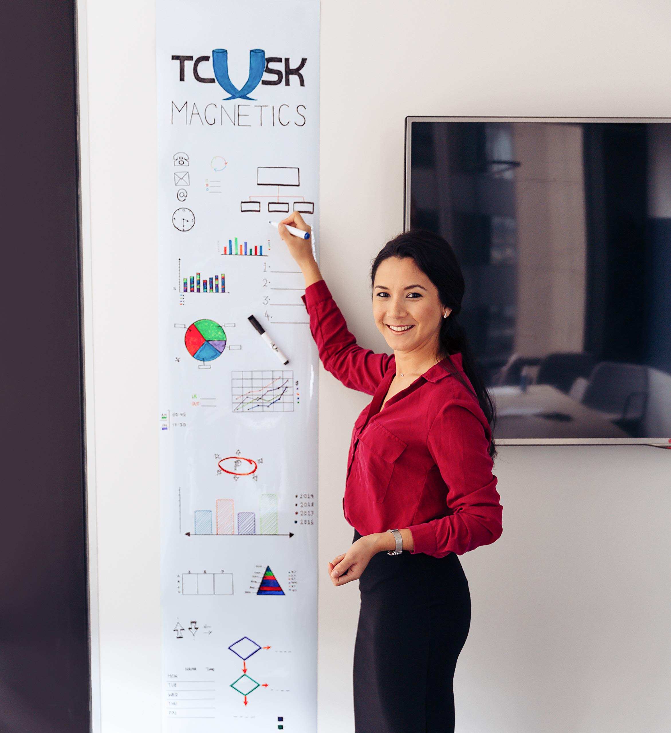 Whiteboards Dry Erase Wall Decal Sticker Paper Board TCUSK