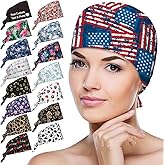 Yananka Scrub Caps for Women Men Custom Surgical Cap Personalized Work Hat Customized with Text Photo Logo, Tie Back
