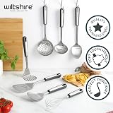 Wiltshire Aspire Soup Ladle Stainless Steel Grey Soft Grip Handle 31 cm view 3