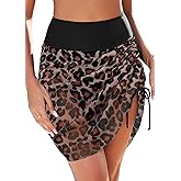Eagerbuy Women's High Waisted Swim Skirt Tummy Control Bikini Tankini Swimsuit Bathing Suit Bottoms