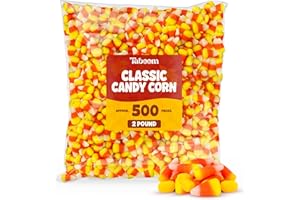 TABOOM Bulk Classic Candy Corn 2 Pound Bag - Tri-Color Fall Candy Treats For Thanksgiving Parties & Decorations - Made With Real Honey - Approx. 500 Pieces