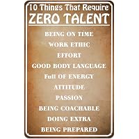 Amazon.com: 12 x 18 Poster 10 Things That Require Zero Talent: Posters ...