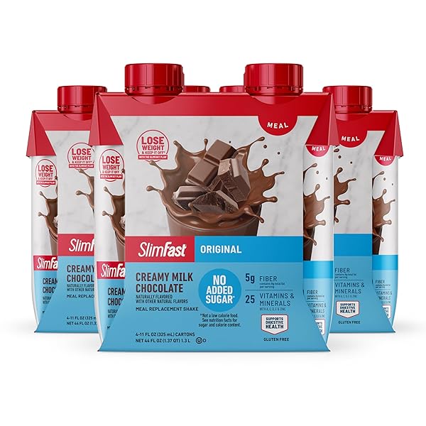 SLIMFAST MEAL REPLACEMENT SHAKE, ORIGINAL CREAMY MILK CHOCOLATE,...