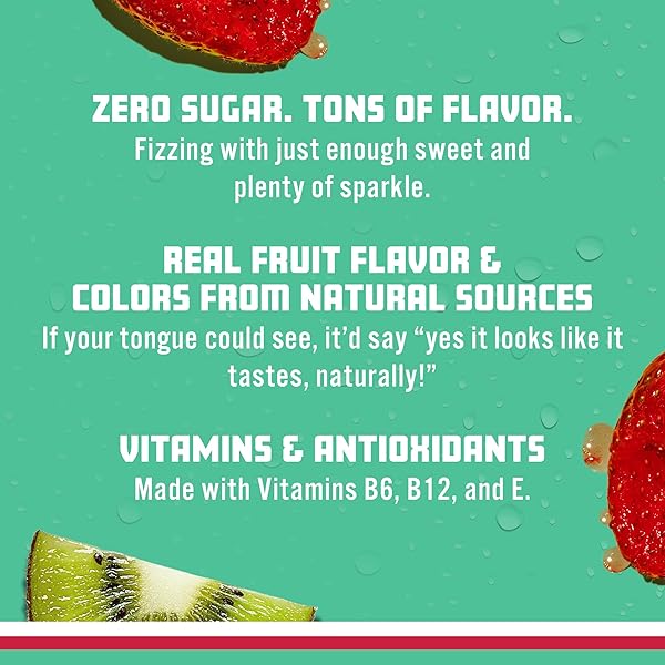 SPARKLING ICE, KIWI STRAWBERRY SPARKLING WATER, ZERO SUGAR FLAVORED WATER, WITH ANTIOXIDANTS AND VITAMINS, ZERO SUGAR, 17 FL OZ BOTTLES (PACK OF 12)