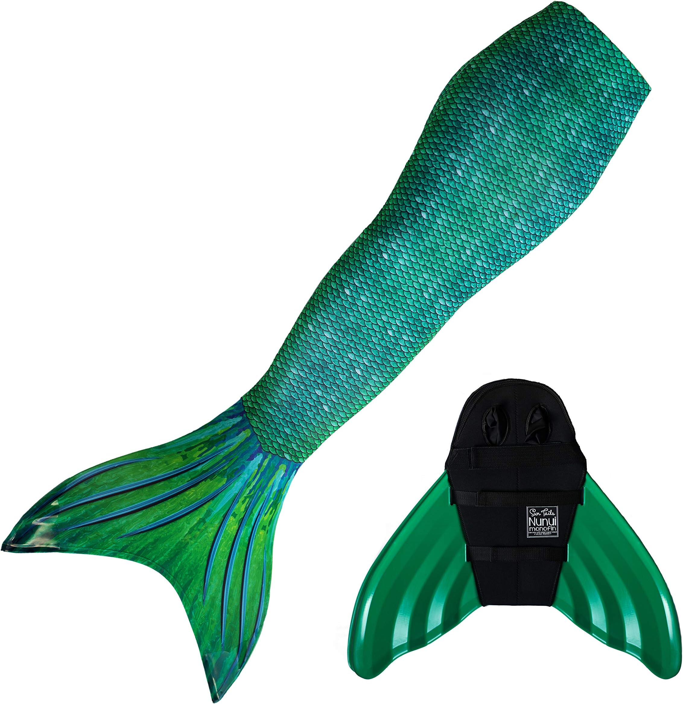 Sun Tails Mermaid Tails for Swimming for Girls, Kids, and Adults with Monofin