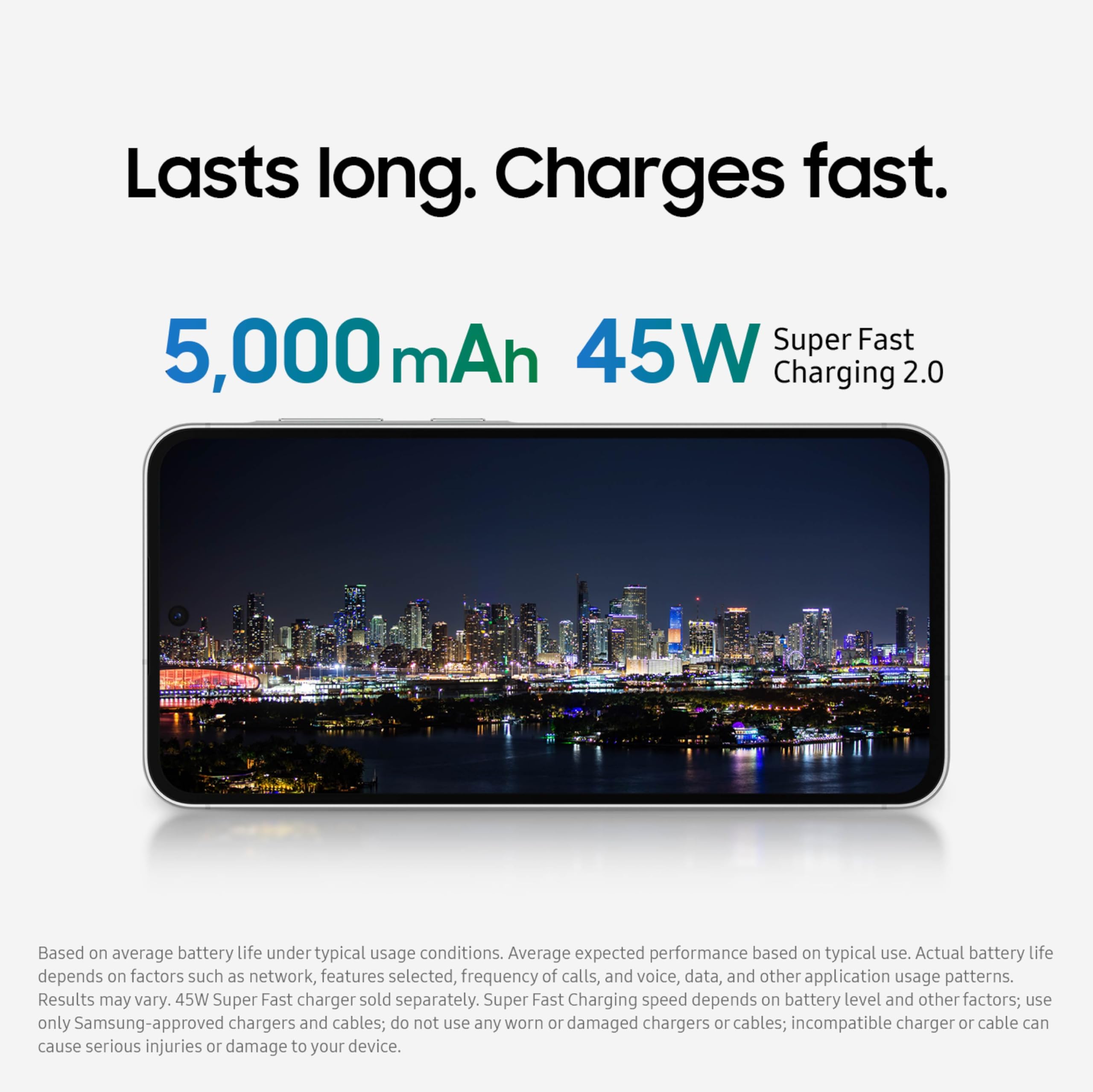 Teléfono celular Samsung Galaxy A56 5G, teléfono inteligente con IA de 256 GB, Android desbloqueado, ediciones de fotos con IA, pantalla grande, batería de larga duración, 2025, 1 año de garantía del fabricante en EE. UU., Impresionante gris claro